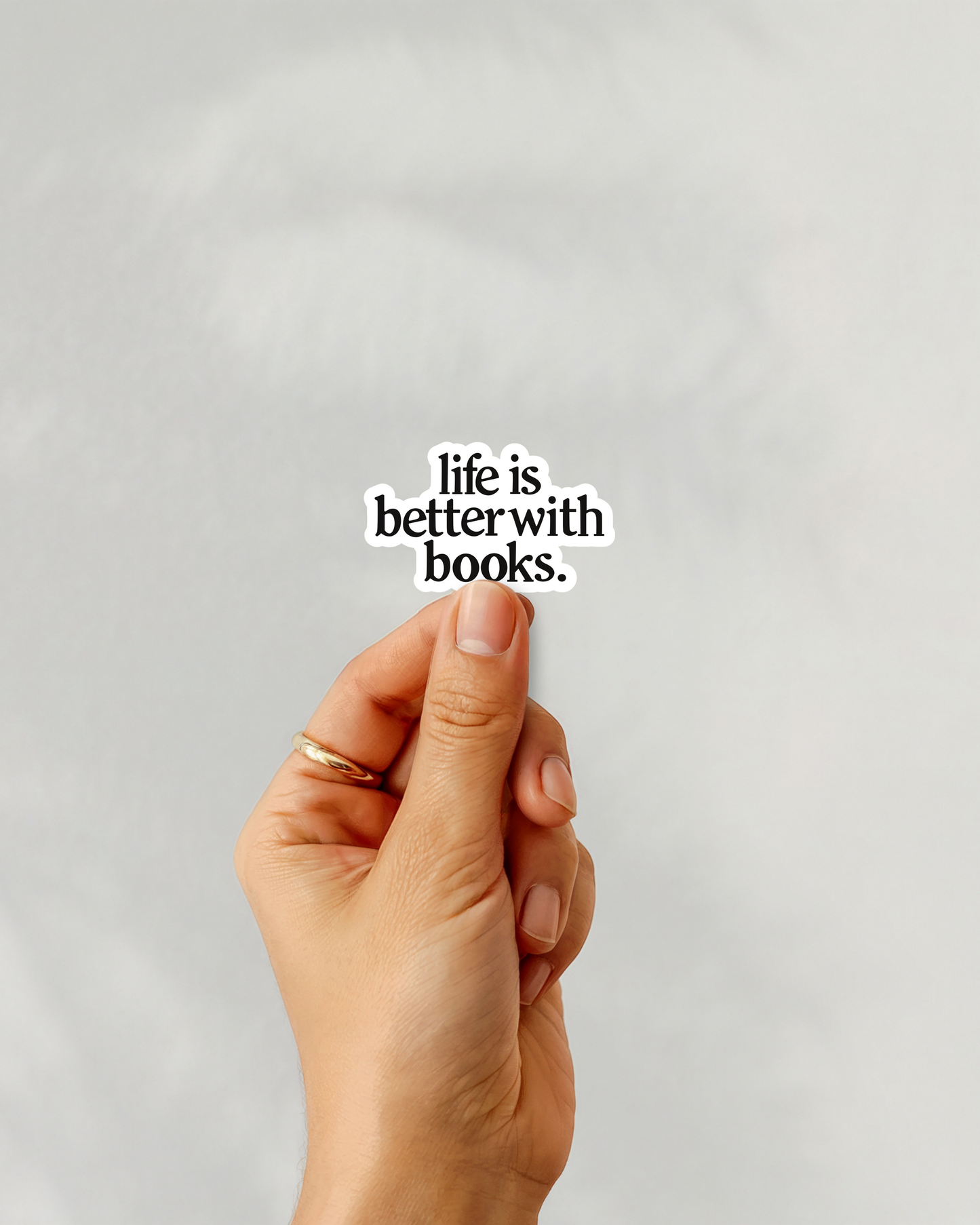 Life Is Better With Books Vinyl Sticker