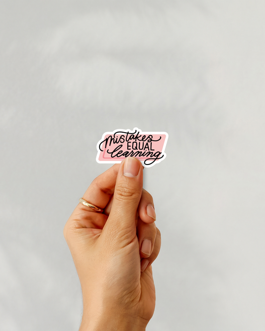 Mistakes Equal Learning Vinyl Sticker