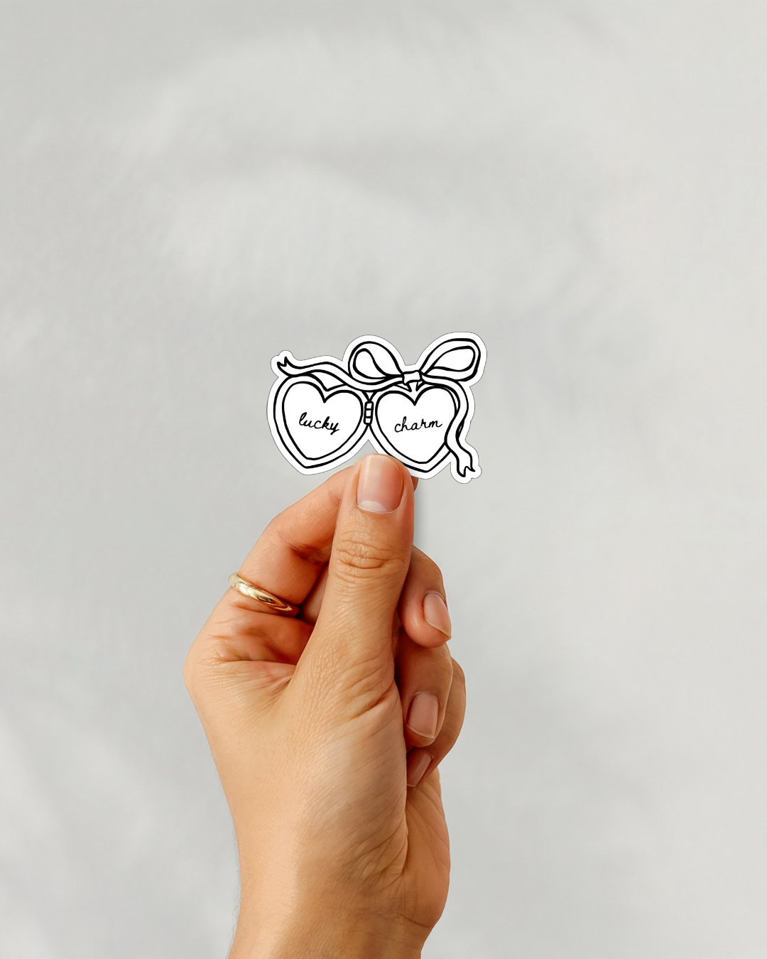 Lucky Charm Locket Vinyl Sticker