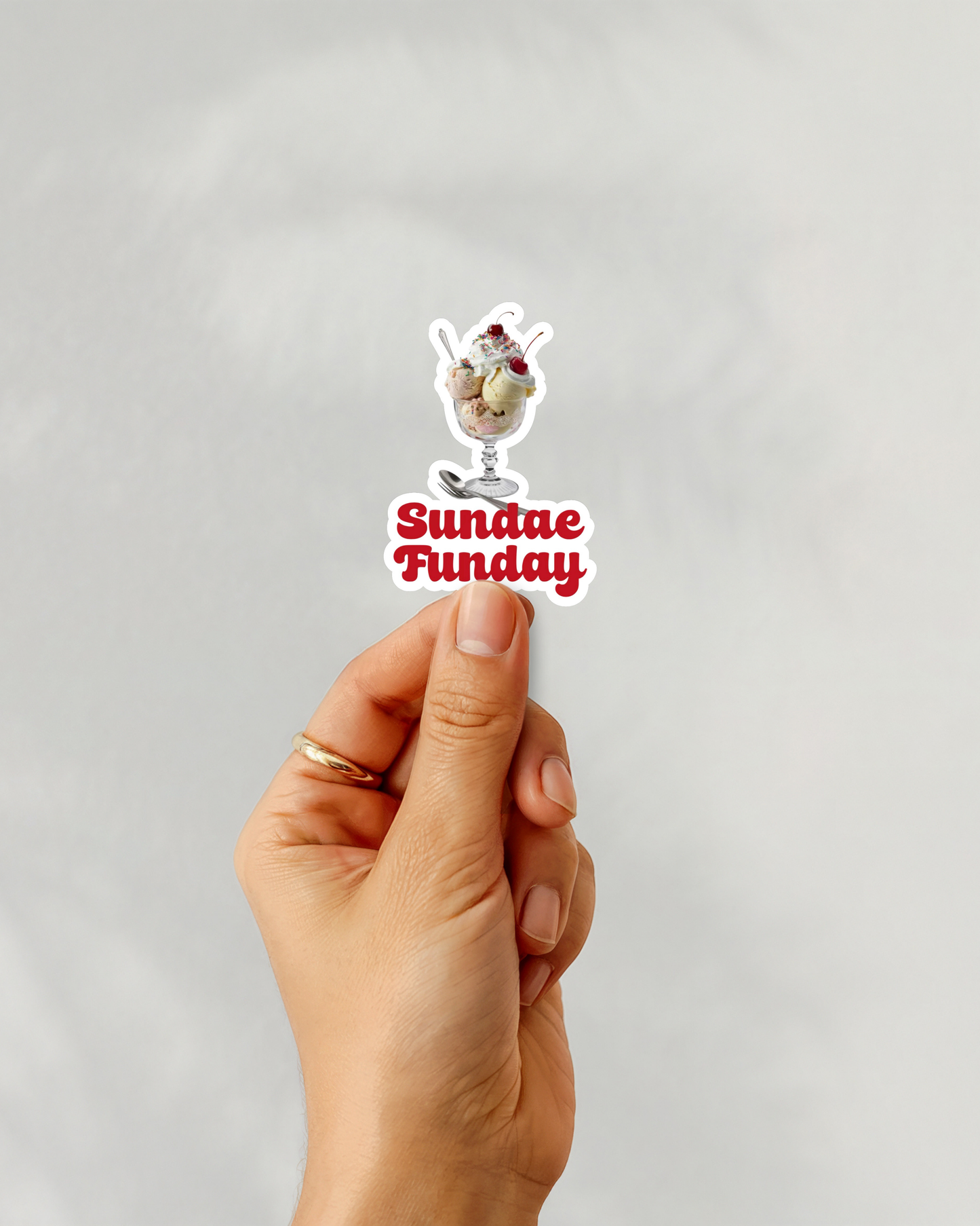 Sundae Funday Vinyl Sticker