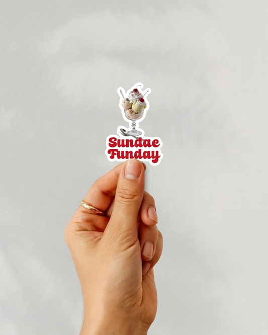 Sundae Funday Vinyl Sticker
