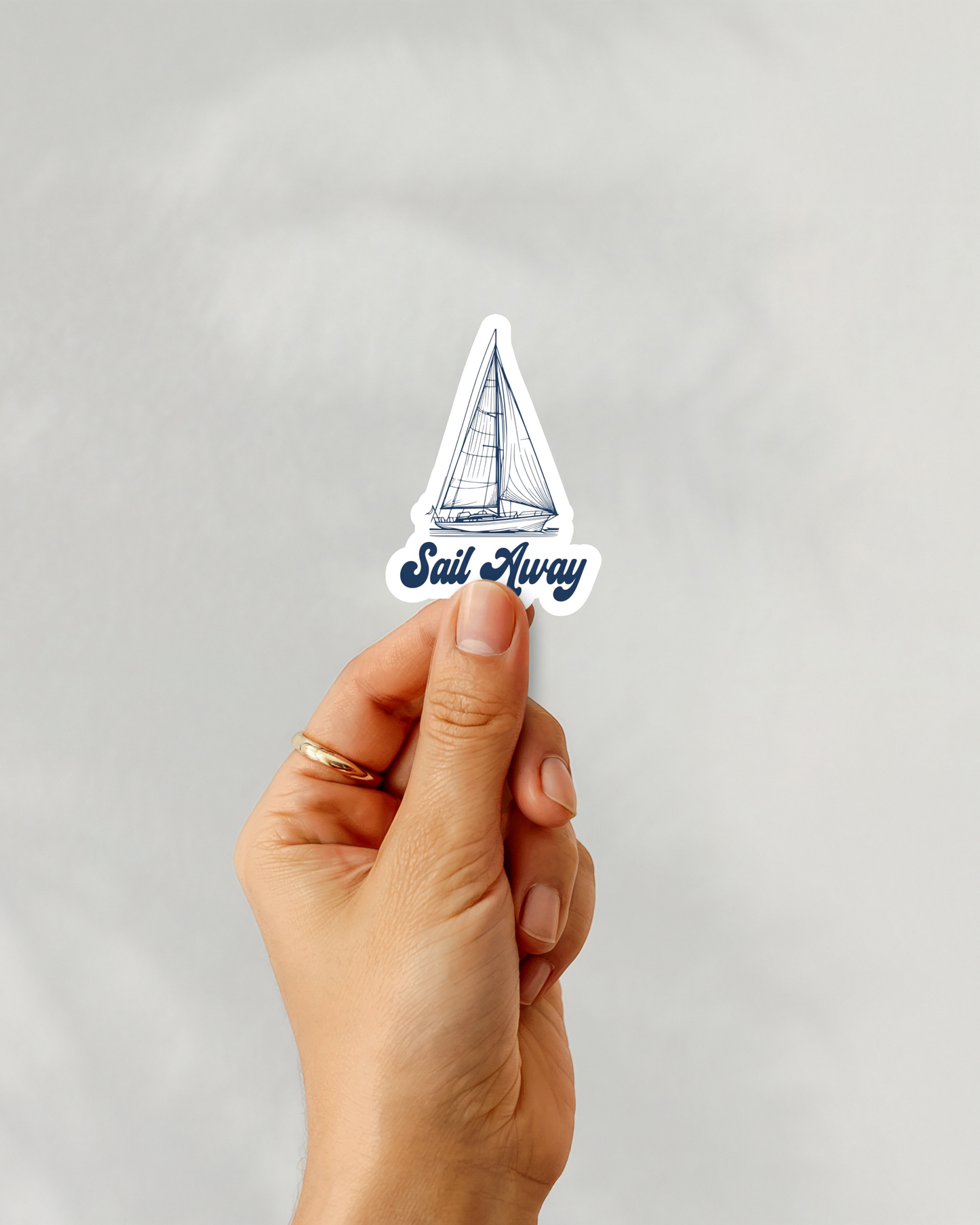 Sail Away Vinyl Sticker