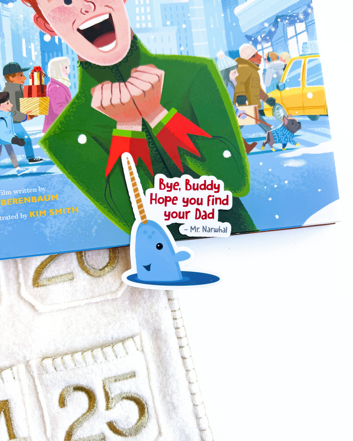 Elf Bye, Buddy Vinyl Sticker