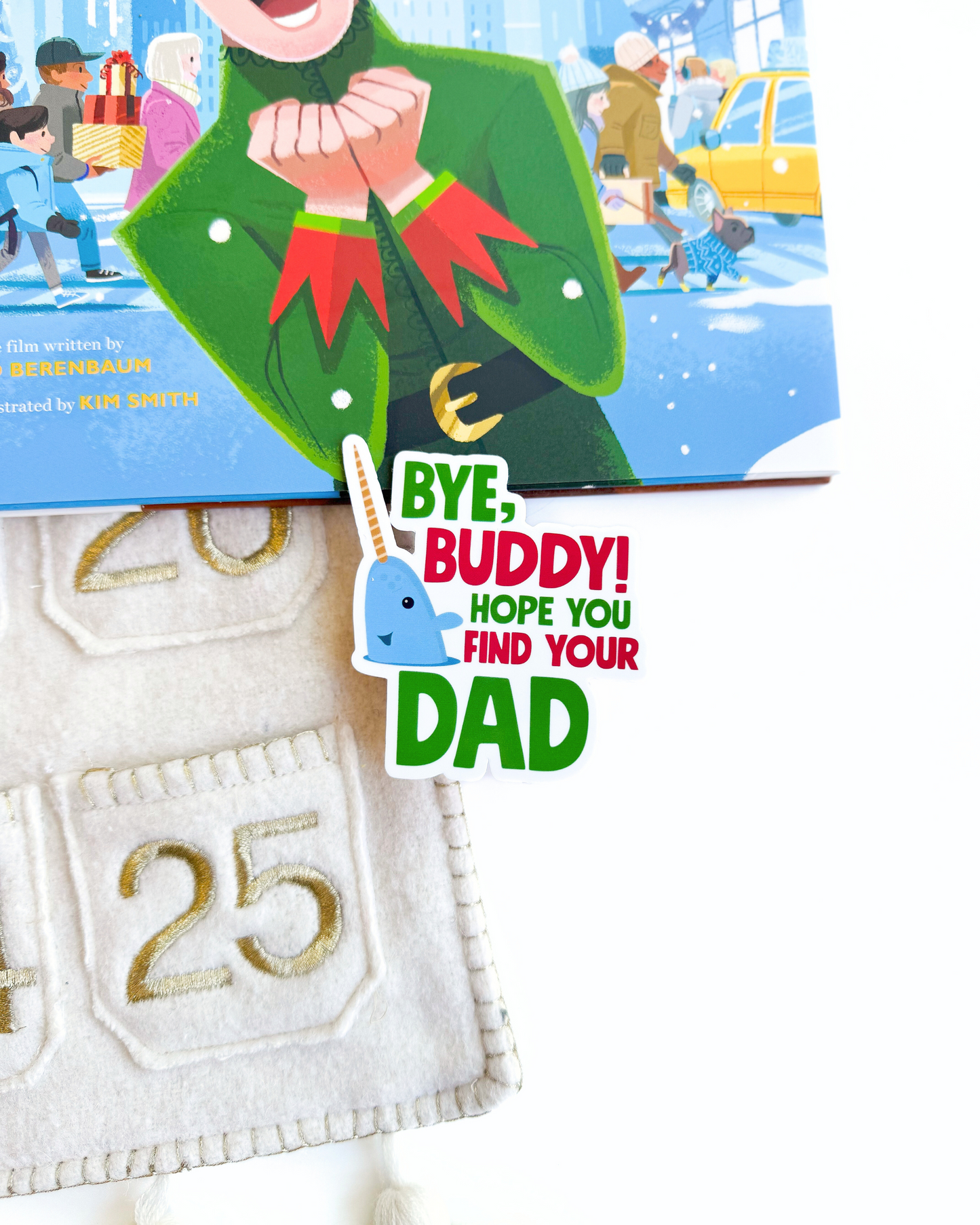 Elf Bye, Buddy Vinyl Sticker