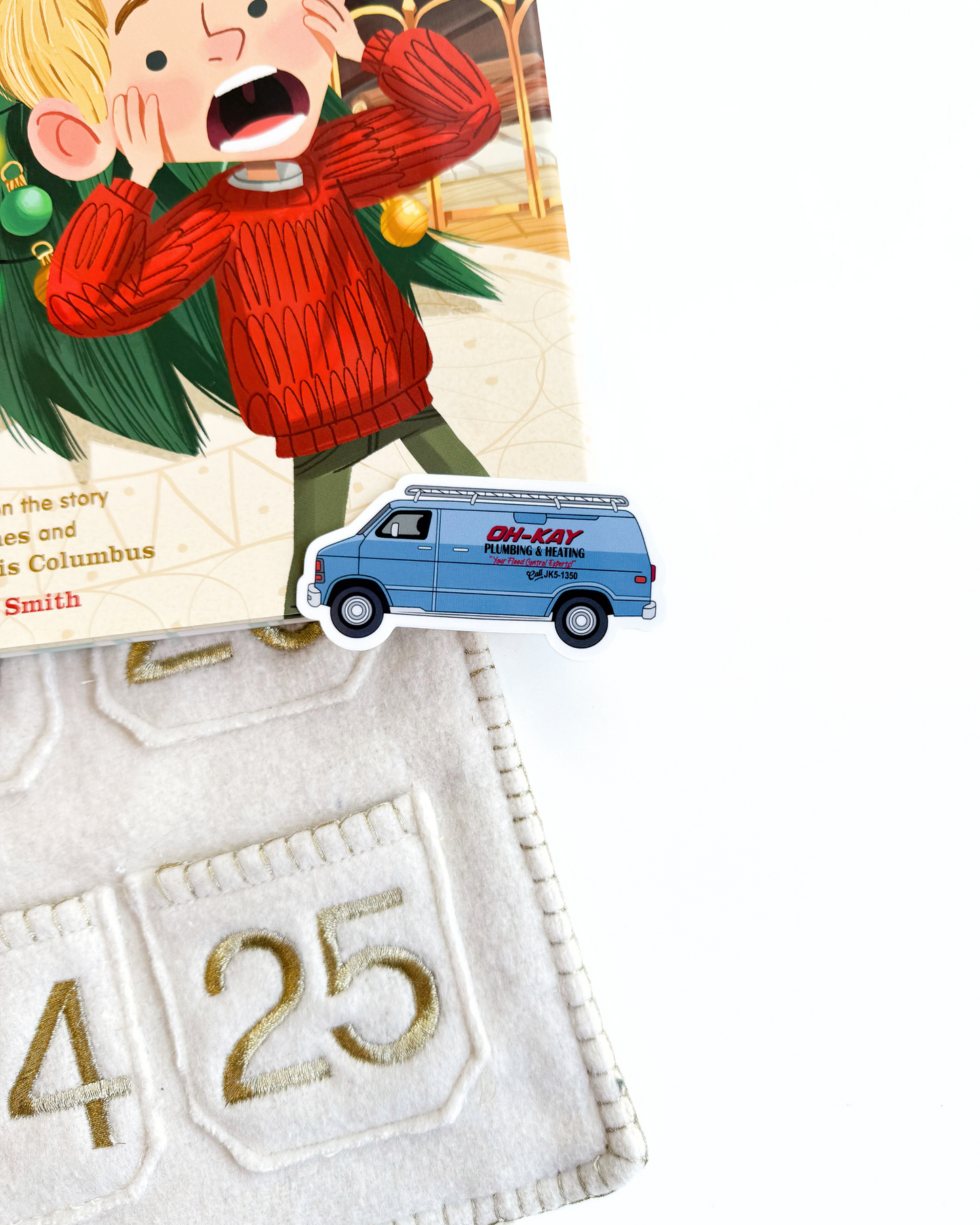 Home Alone Oh-Kay Van Vinyl Sticker