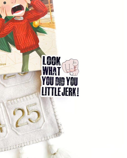 Home Alone You Little Jerk Vinyl Sticker