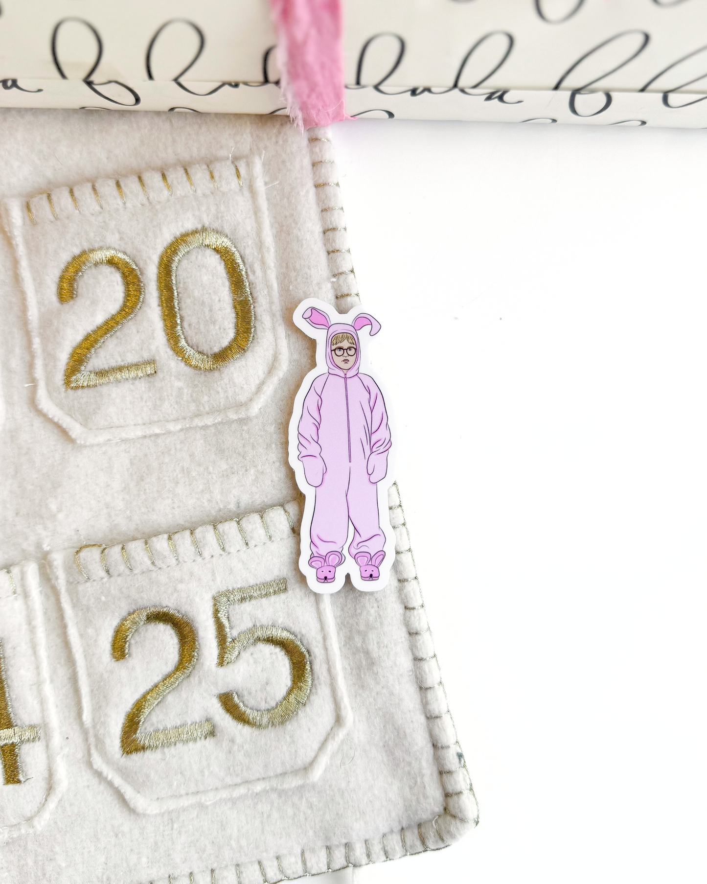 A Christmas Story Ralphie Bunny Vinyl Sticker