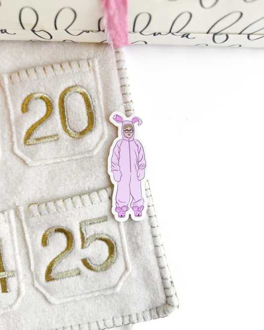 A Christmas Story Ralphie Bunny Vinyl Sticker