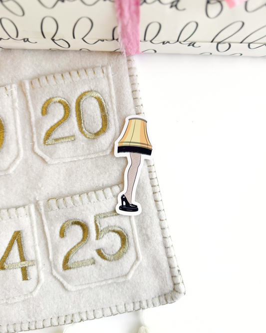 A Christmas Story Lamp Vinyl Sticker