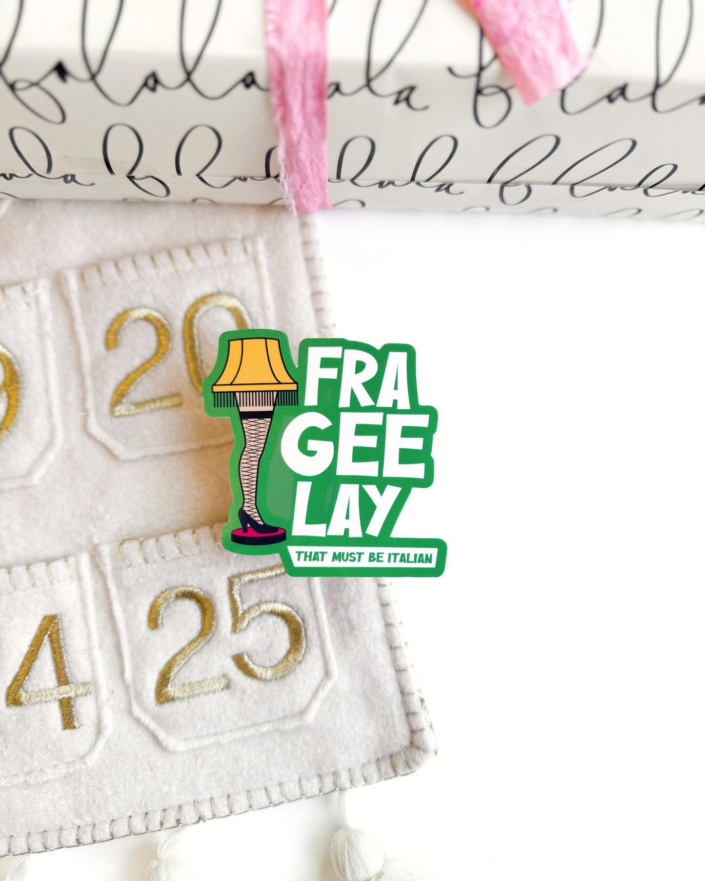 A Christmas Story Fra-Gee-Lay Vinyl Sticker