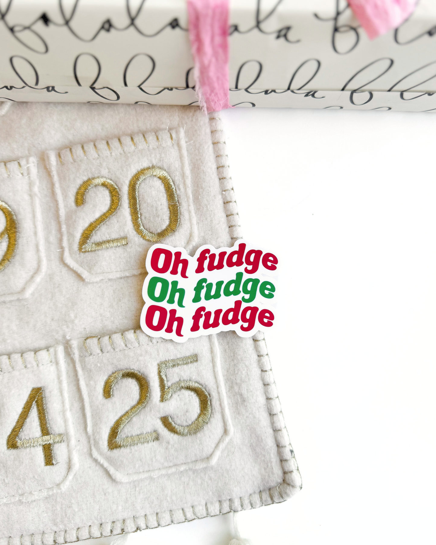 A Christmas Story Oh Fudge Vinyl Sticker